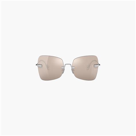 Gafas de sol Miu Miu Manière Lentes Blancas Con Acabado 